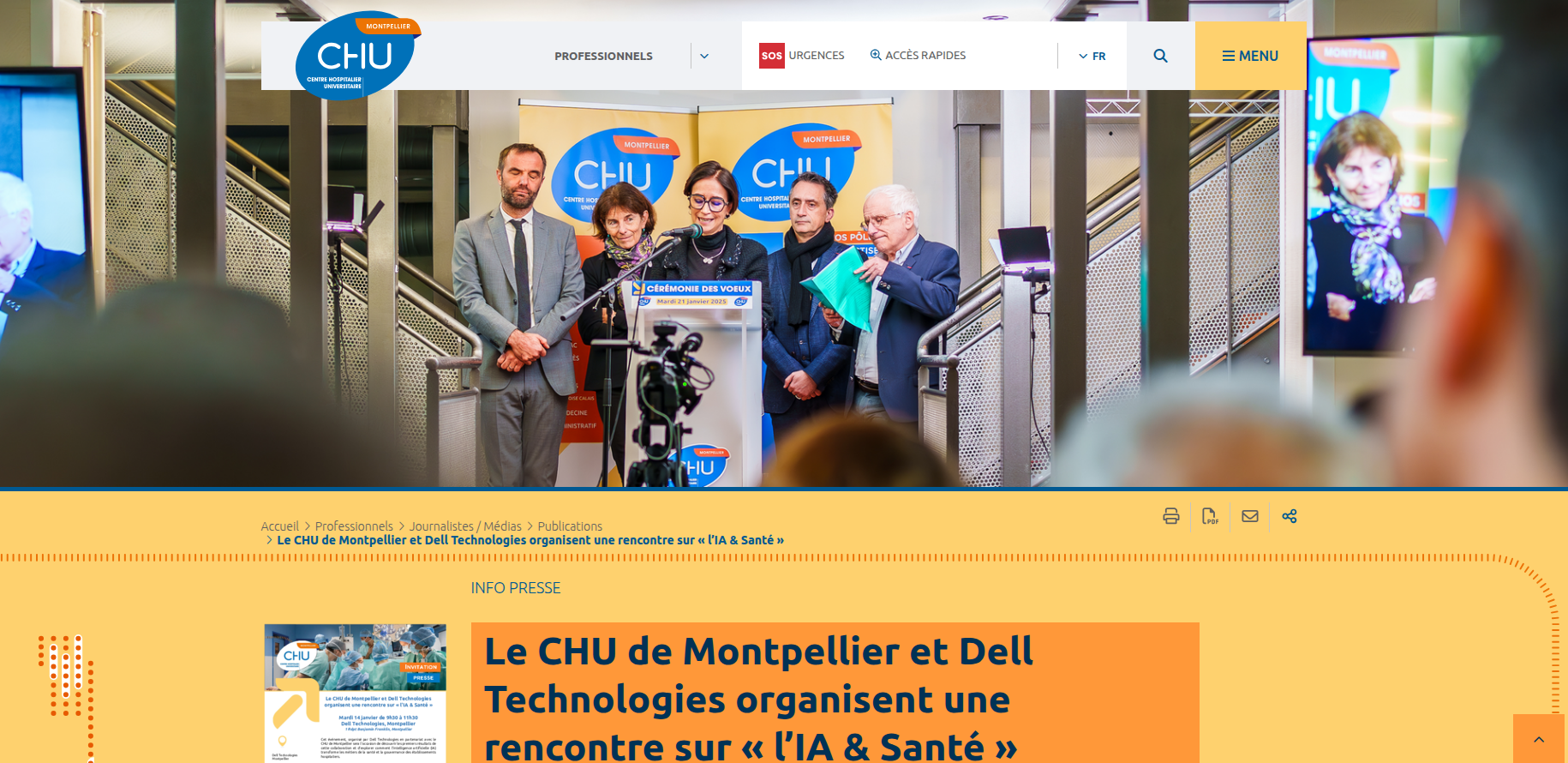 Illustration de l’événement CHU Montpellier x DELL autour de l’IA en santé